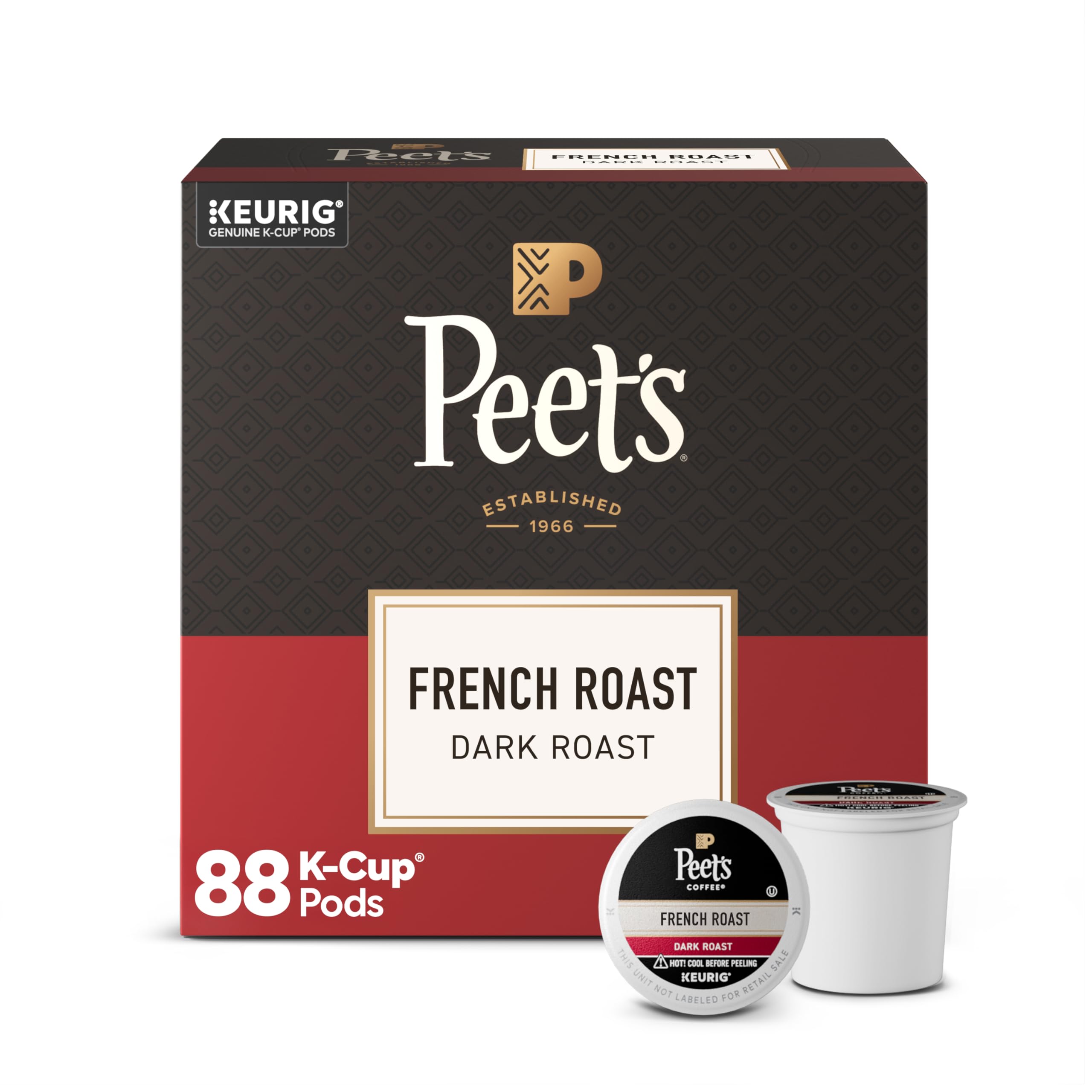 Amazon.com: Peet's Coffee, Dark Roast Keurig K-Cup Pods, 100